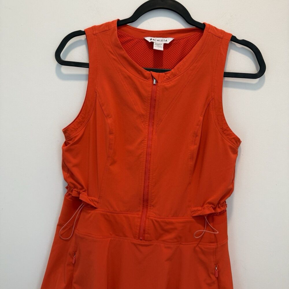 Athleta Expedition Dress Womens 4 Orange Featherweight Stretch Skort Hiking - Picture 7 of 14
